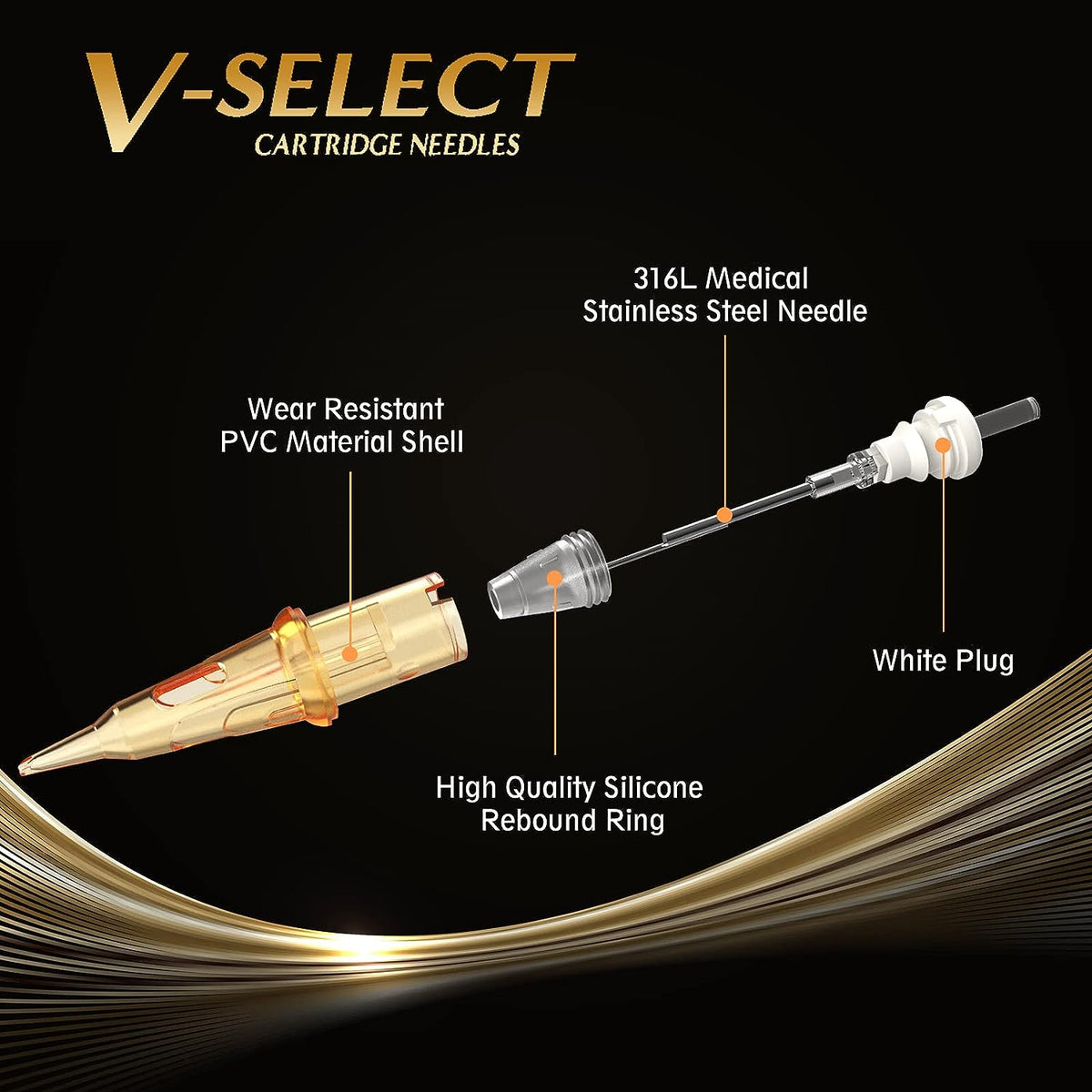 EZ V-Select Tattoo Cartridges Assorted 100Pcs