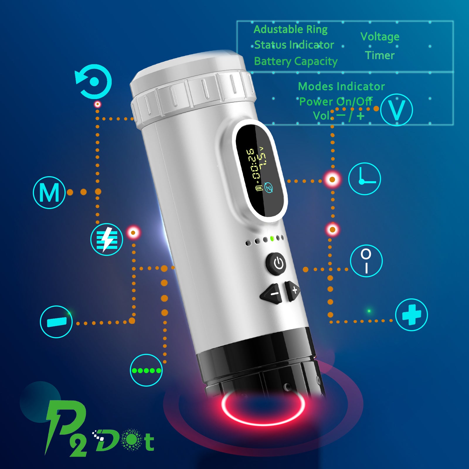 Professional Wireless Tattoo Machine for Dot Based Artwork Coreless Mo ...