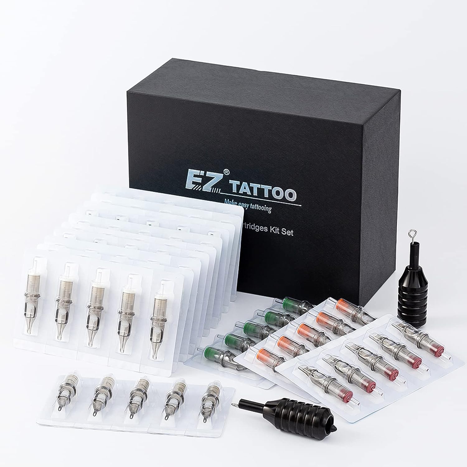EZ V-Select tattoo needles kit (100Pcs) & EZ Foam Cartridge Cover