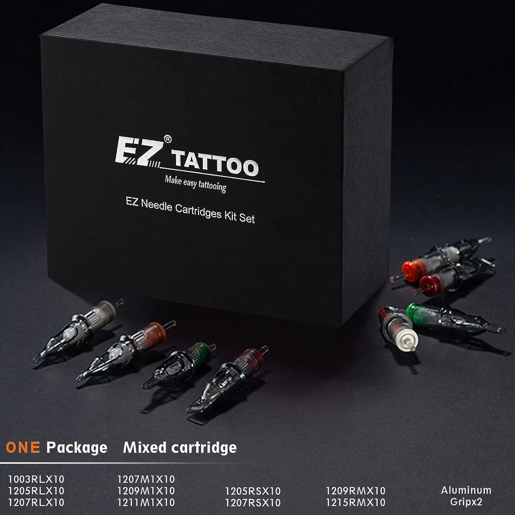 EZ V-Select tattoo needles kit (100Pcs) & EZ Foam Cartridge Cover
