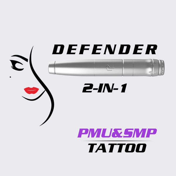 Professional Defender 2 In1 Rotary Tattoo Pen Kit With Case