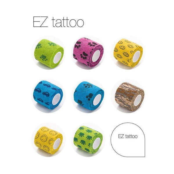 EZ Cohesive Bandages 12 ROLLS 2” x 5 yards - EZ TATTOO SUPPLY