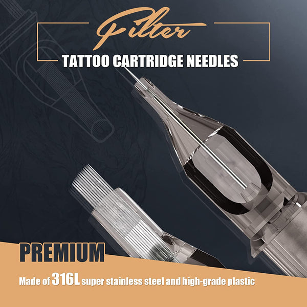 Filter Tattoo Needle Cartridges Curved Magnum