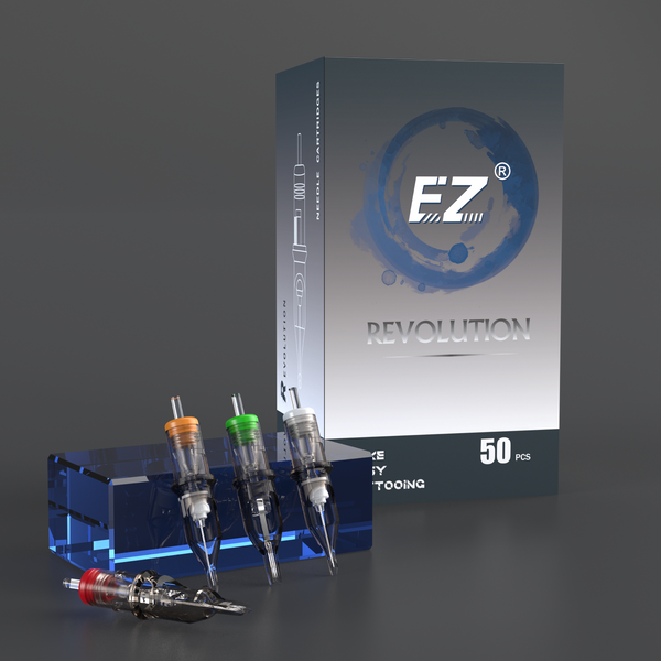 EZ Revolution Tattoo Needle Cartridges Assorted Mixed 50Pcs